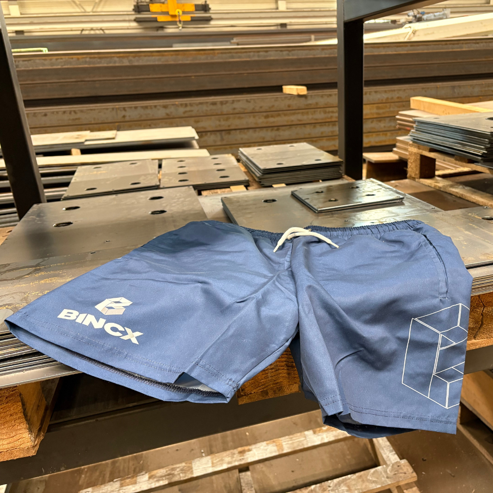 Bincx zwembroek navy blue met elastische tailleband en trekkoord